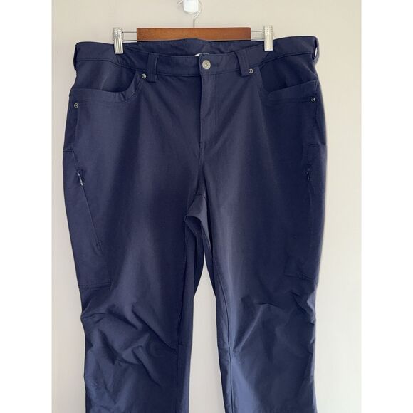 Duluth Trading Flexpedition Pant Slim Leg Hiking Blue Outdoor Plus 18 X 31 Nylon - Picture 7 of 16